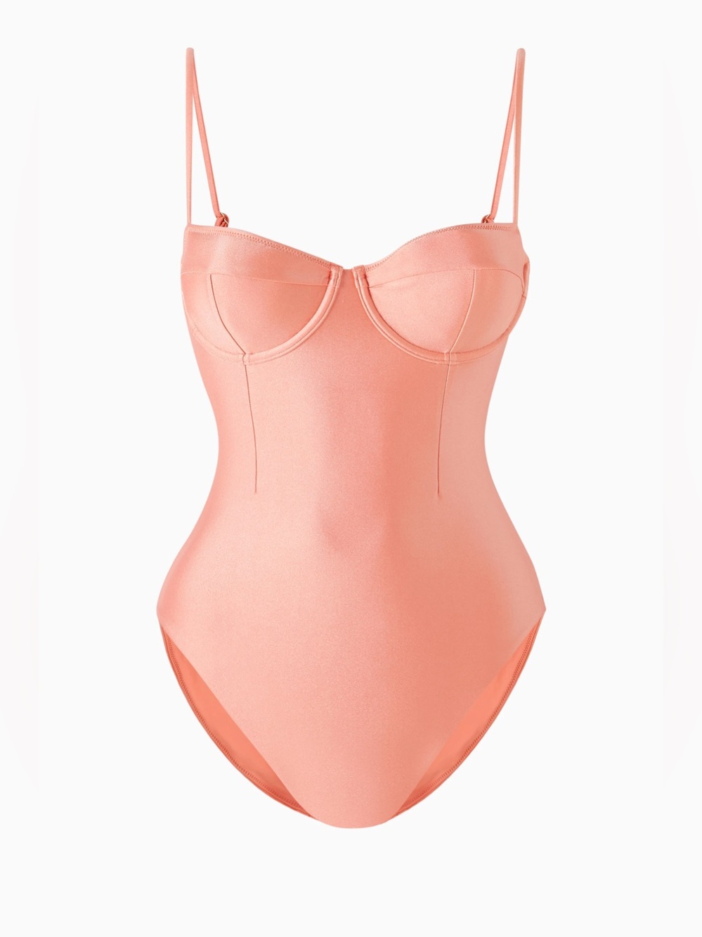 SIMIKHAI Underwire One-Piece Swimsuit in Coral Pink PR21-50